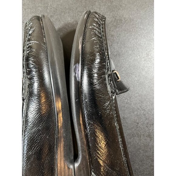 SAS Metro P Tripad Comfort Black Patent Leather Slip On Loafers Horse Bit 8.5 M - Picture 3 of 10